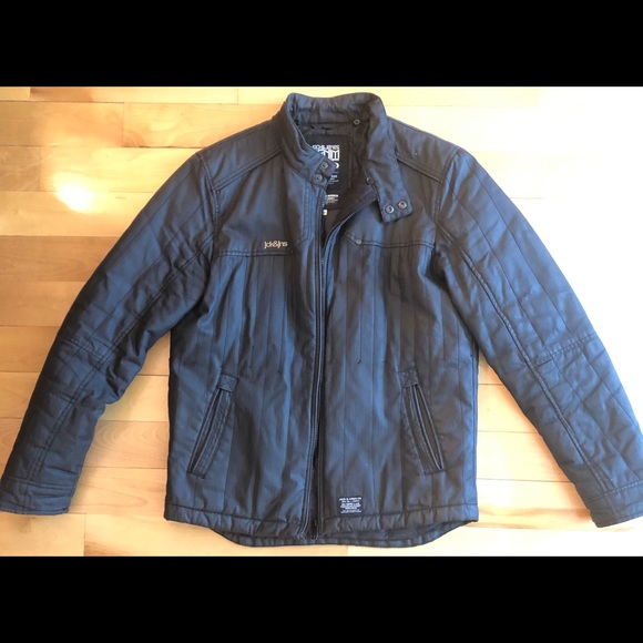 Quilted black shirt jacket by Jack & Jones for men - Picture 2 of 5